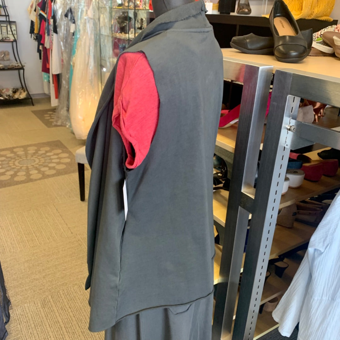 Paolo Tricot vest, Medium Grey