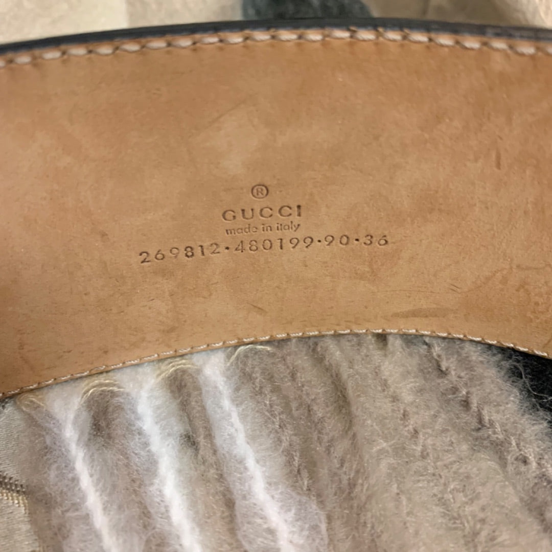 Gucci, Belts, Size 36 Black