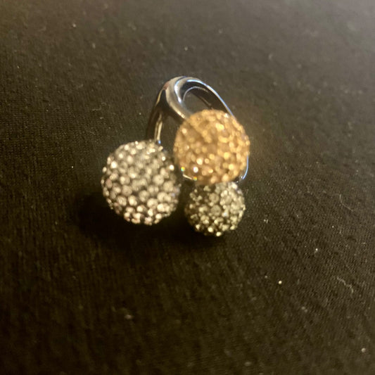 Soiree Ring, One Size, Tri colour