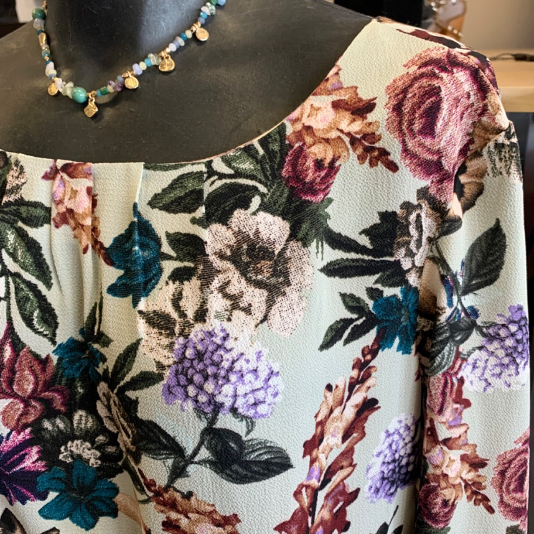 Cleo Floral, XLarge Green Pink Multi