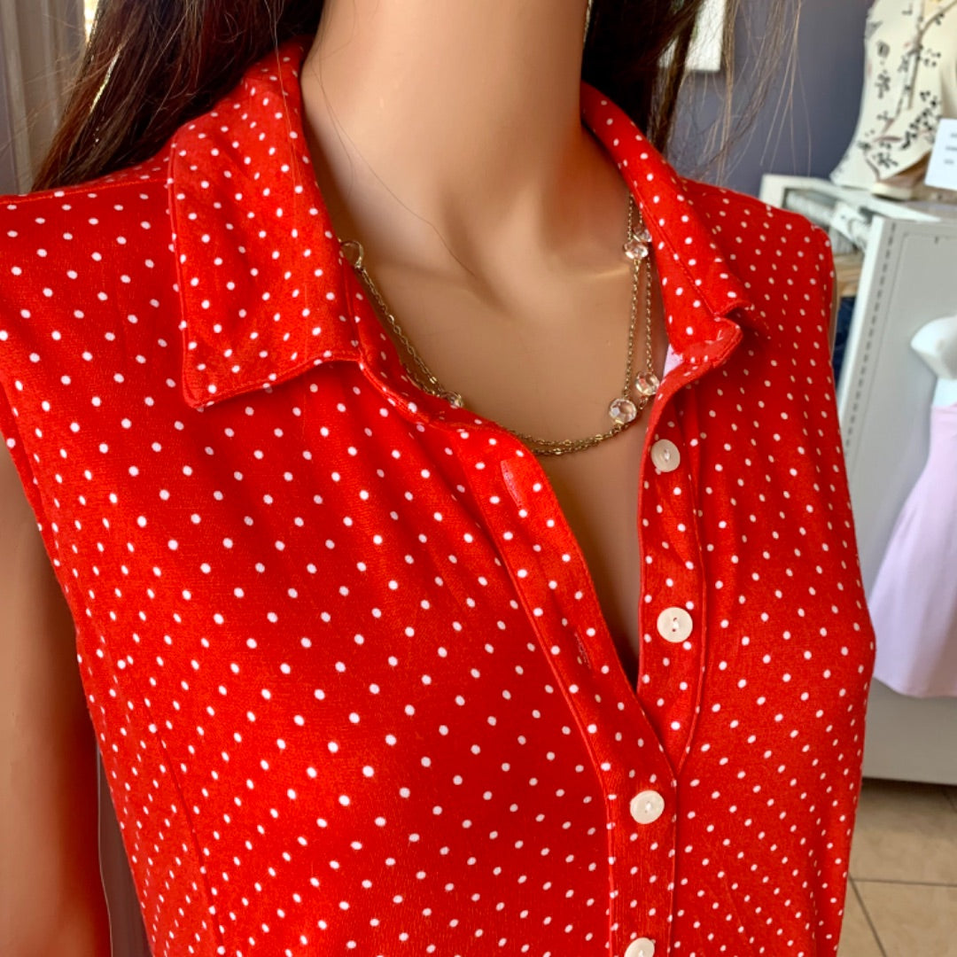 Isaac Mizrahi, Dresses, XLarge P Red White
