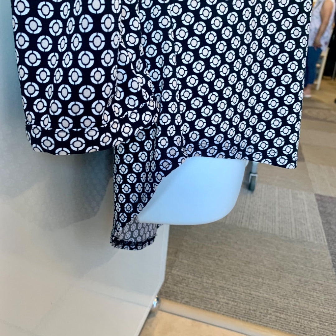 Dana Buchman, Medium Black Beige White