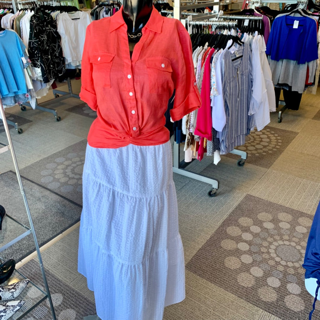 INC, Tops, S -Medium Coral