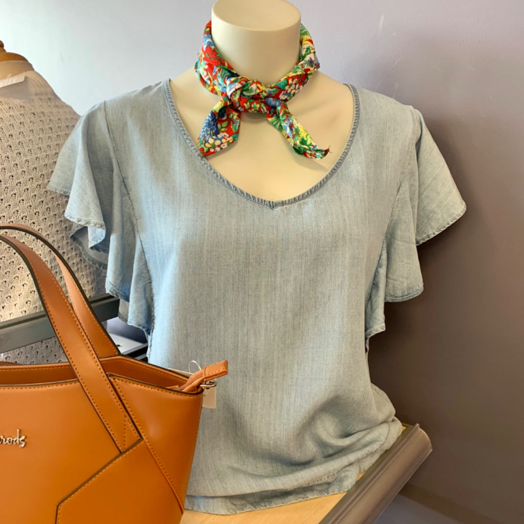 RW&Co Vneck, Small Blue