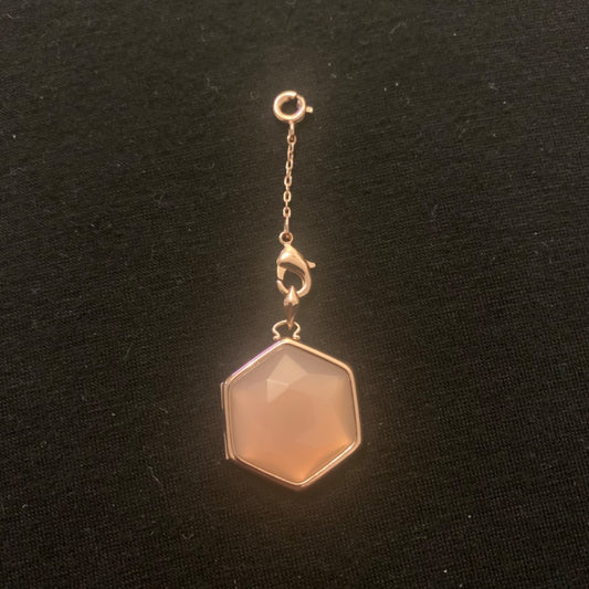Locker Hexagon, XSmall, Copper, Pink Gem