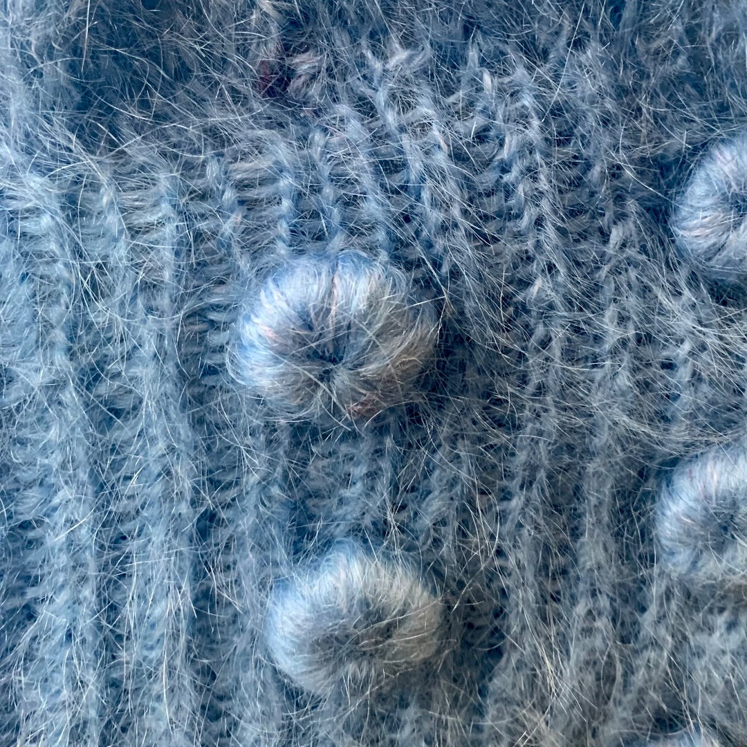 Woof Design, Cardigans, Medium Blue