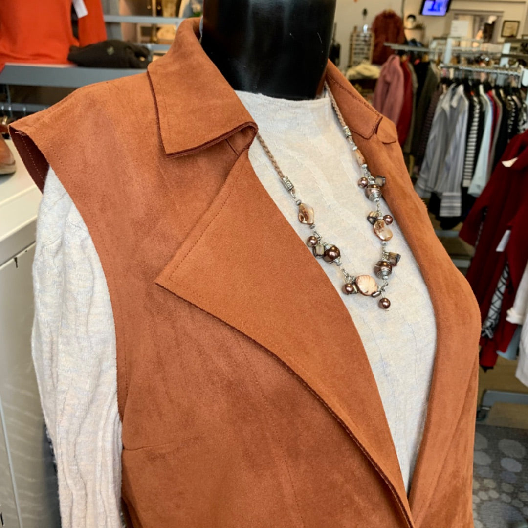 Solitaire, Tops, Medium Brown