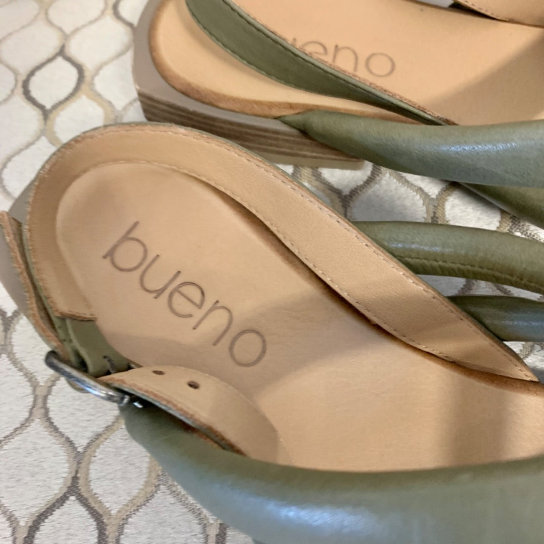 Bueno, Footwear, Size 7.5 (38) Olive green