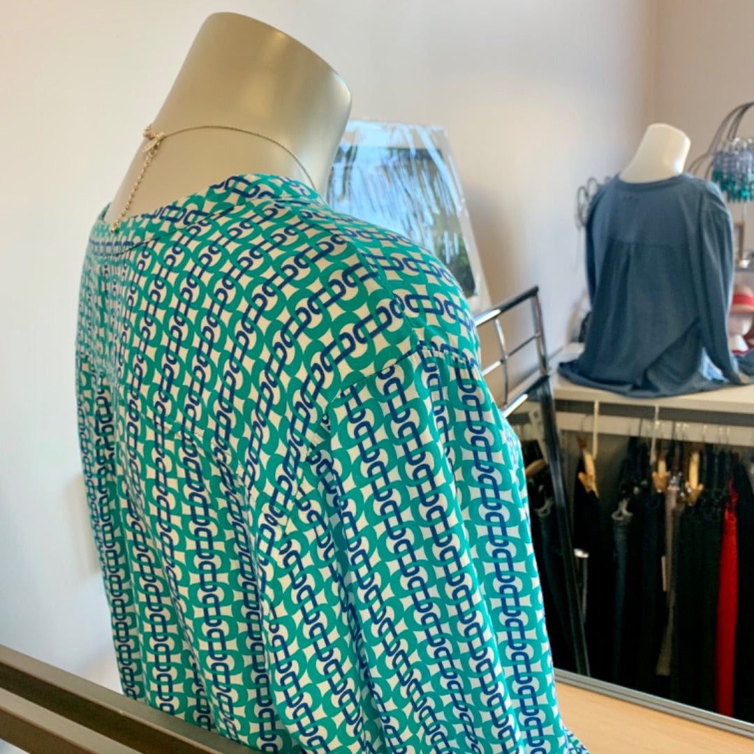 Grand&Greene, Tops, XLarge Teal White