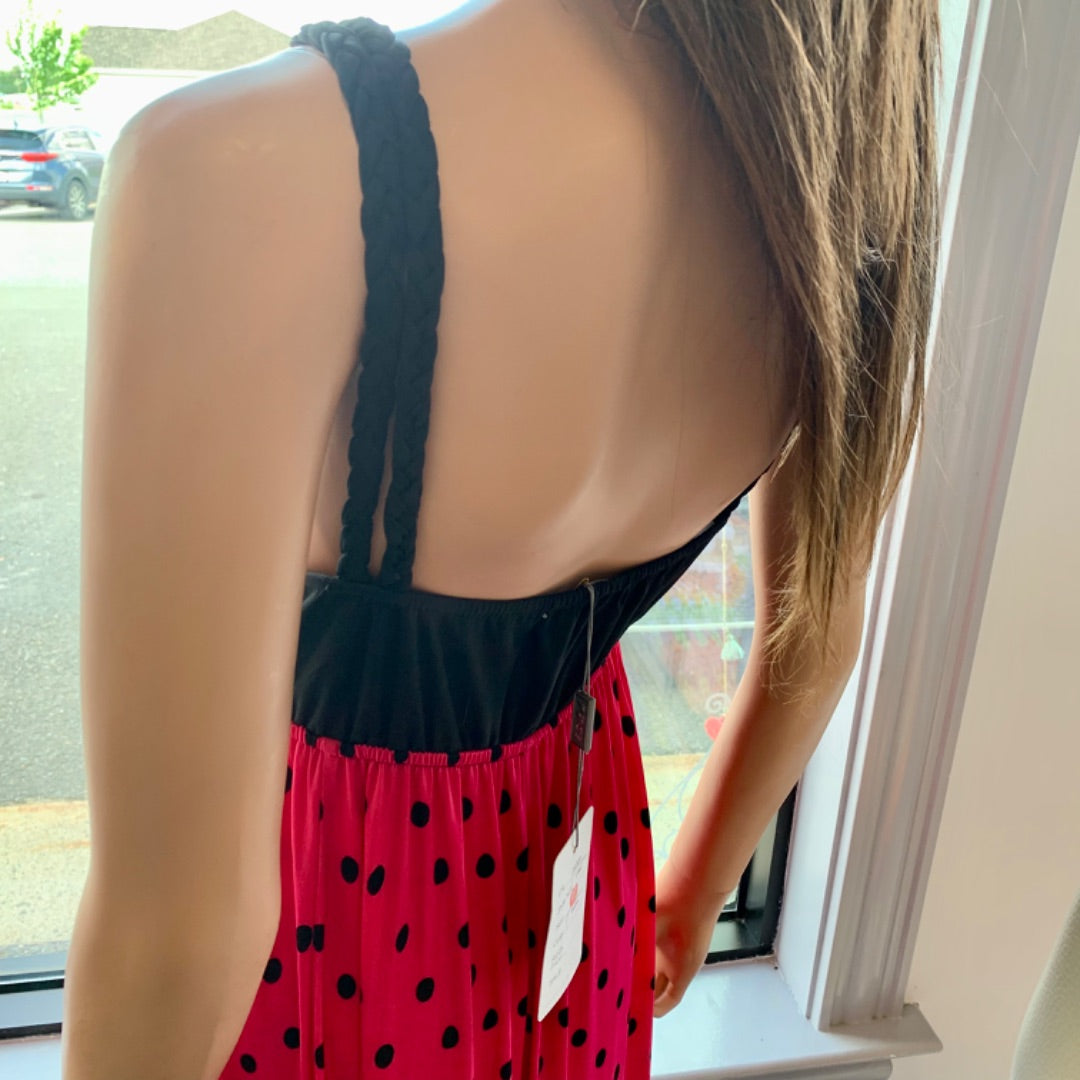 NWT Esha Design, XLarge Black White Hotpink