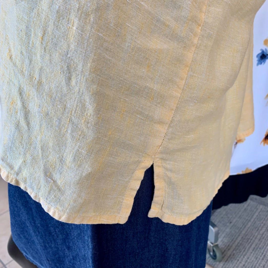 Flax, Tops, Medium Yellow