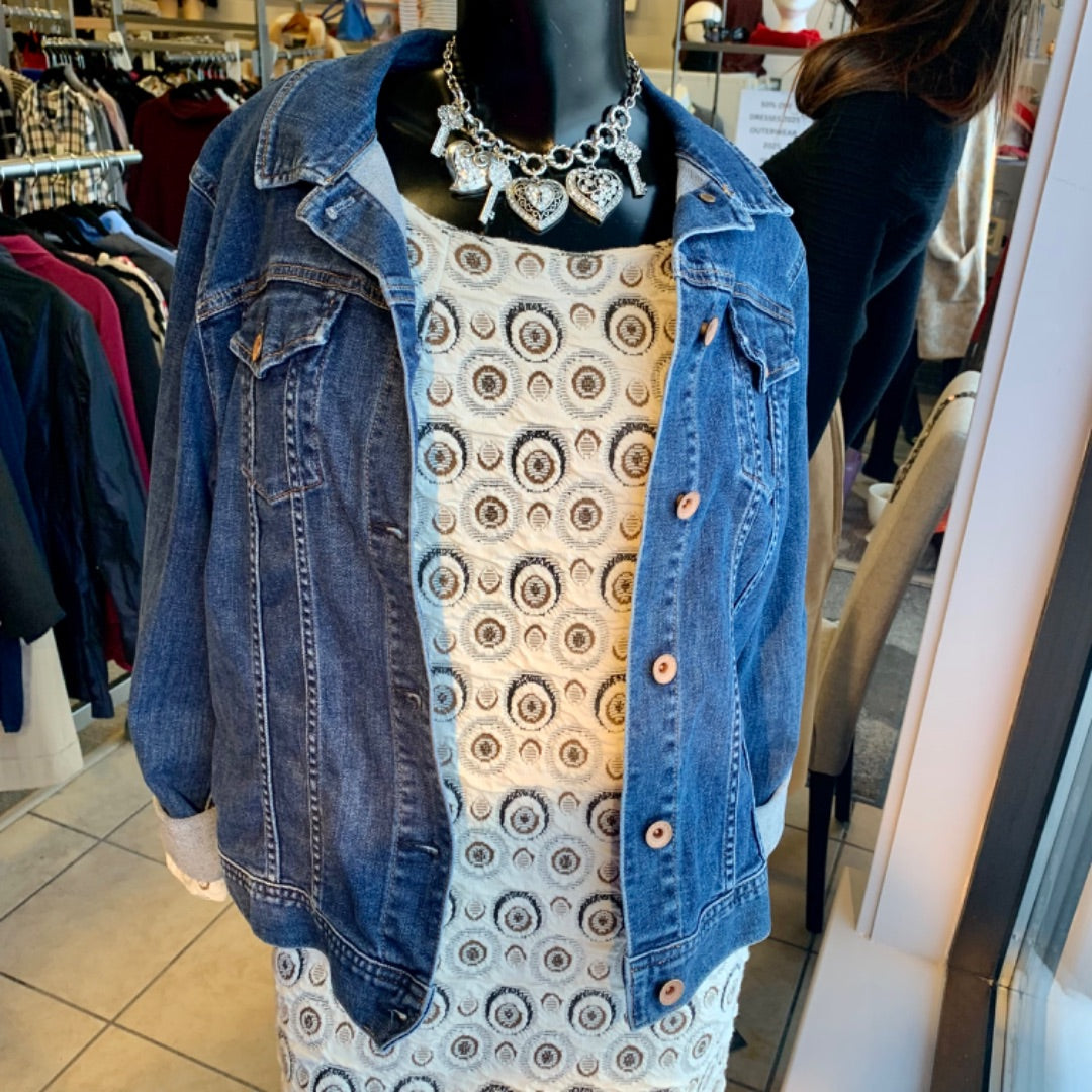 Lands End, Jackets, Large Blue