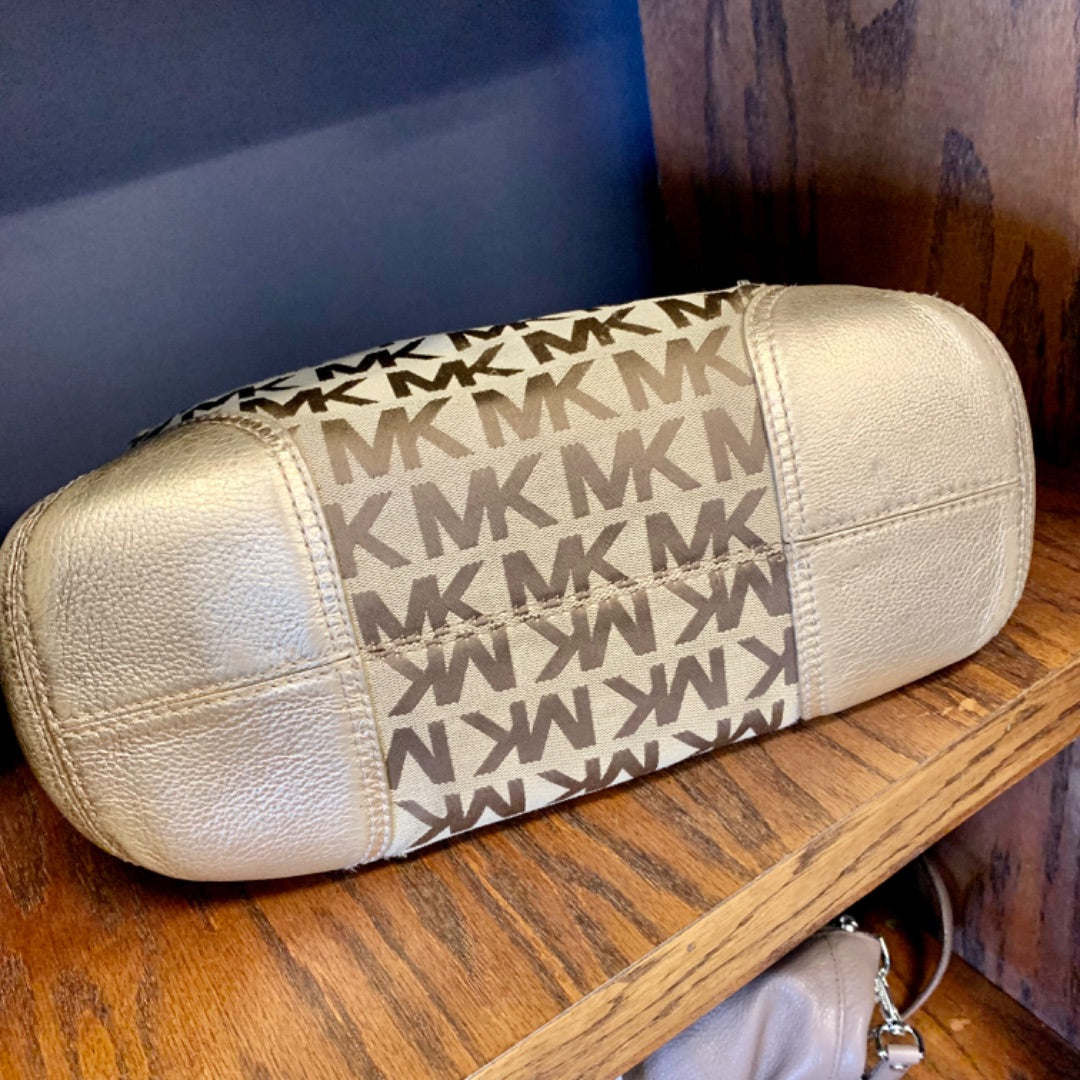 Michael Kors Signature Tote, Large Beige