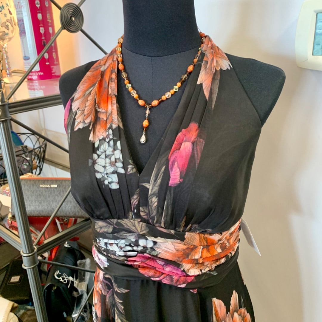 Melanie Lyne, Medium Floral on black