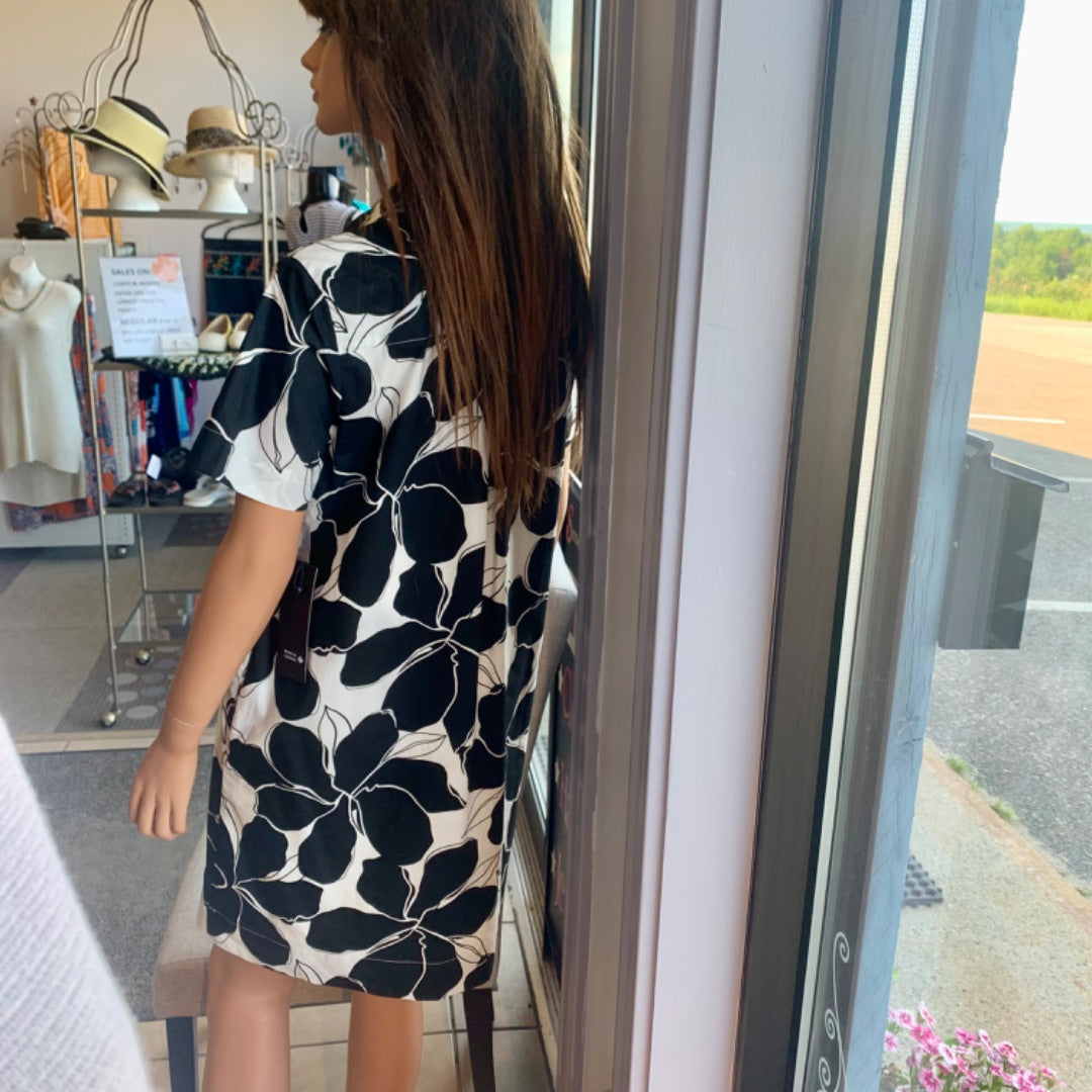 Tribal, Dresses, Small Black White