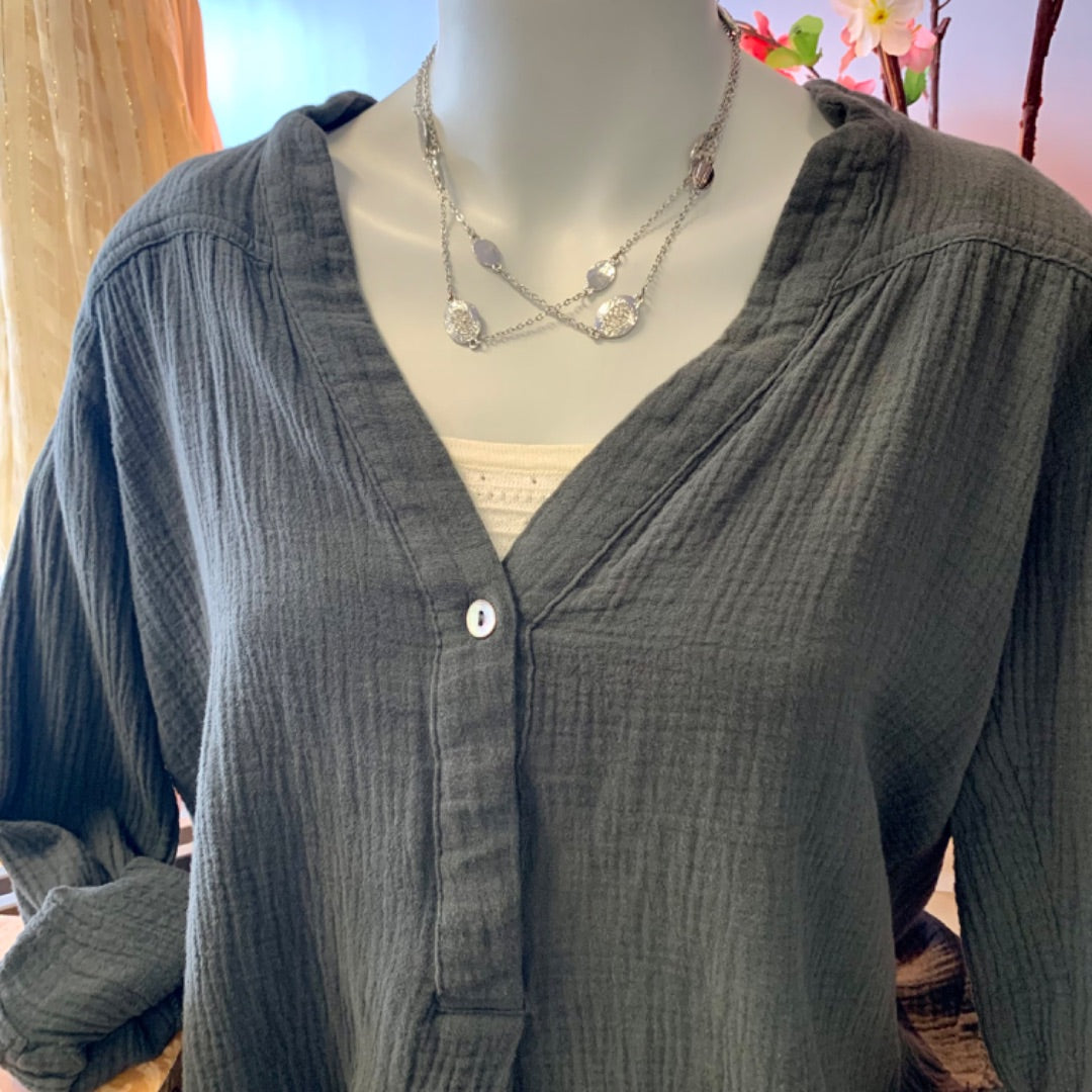 Free People Popover, Small Slate