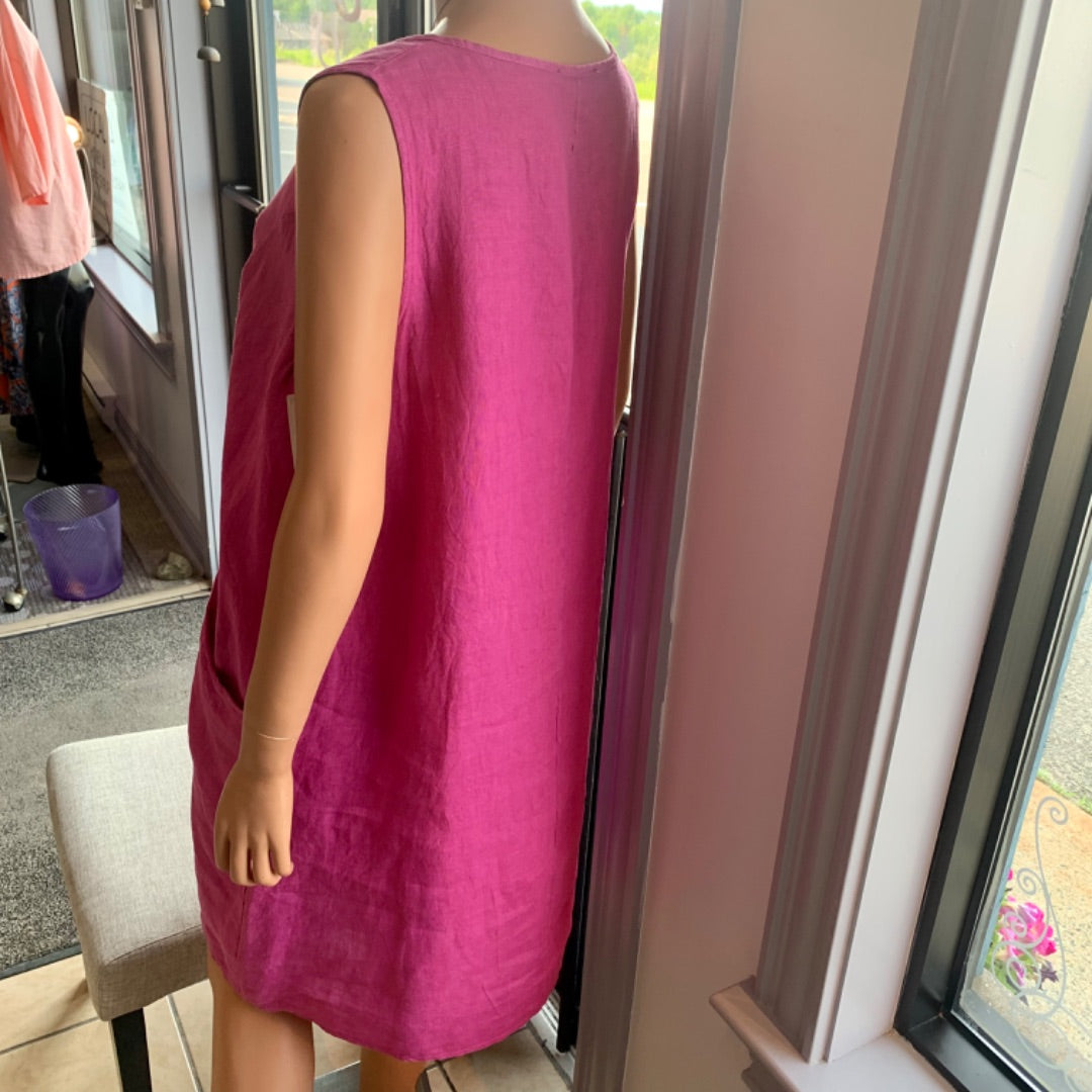 Pistache, Dresses, Large Fuchsia