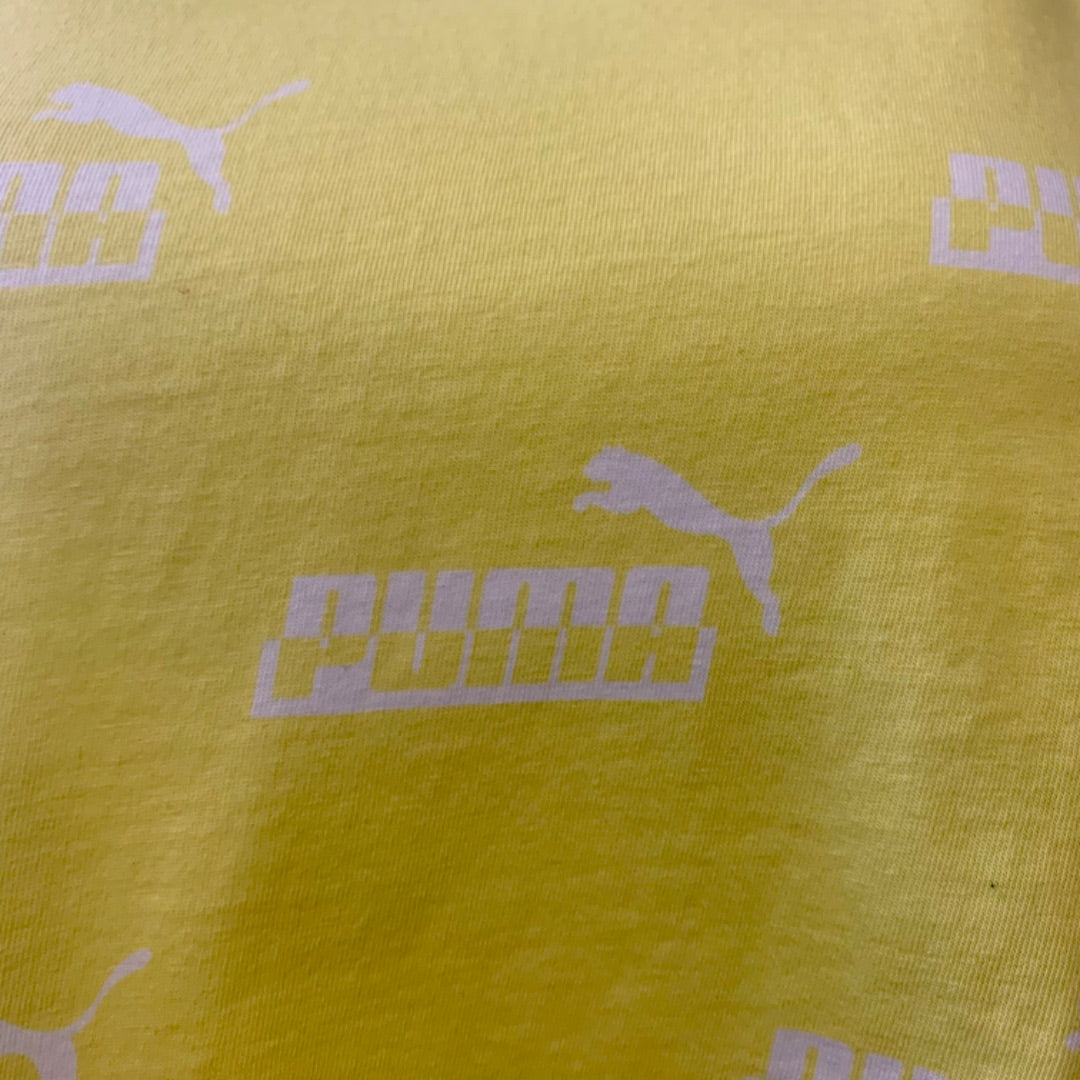 Puma, Active Wear, Small Yellow White