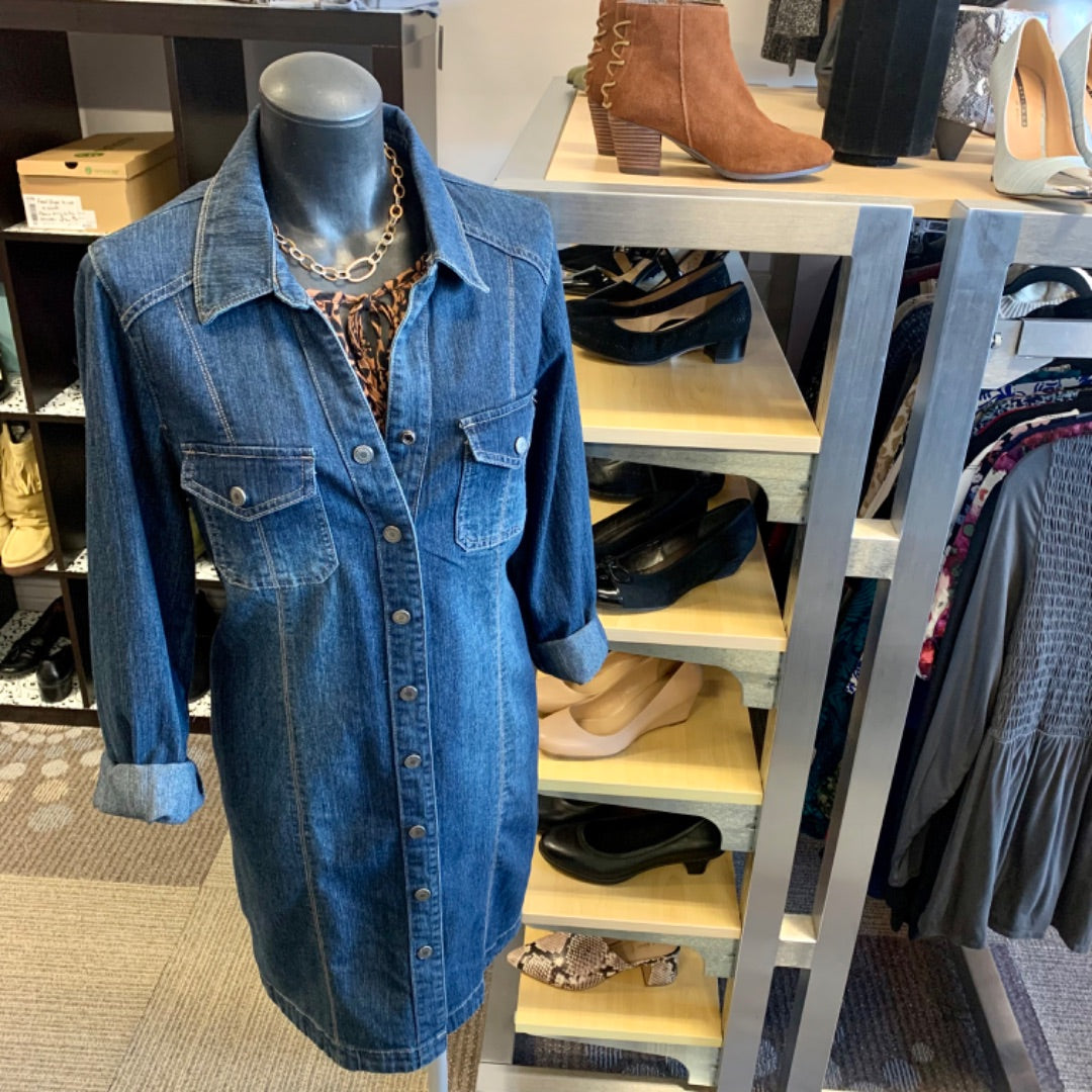 GG Jeans, Dresses, Large Blue