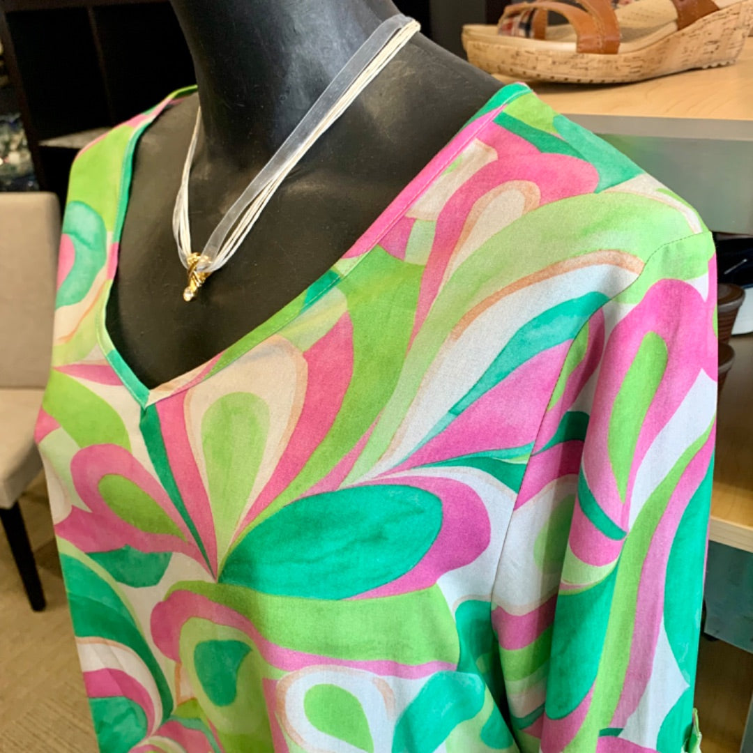 Orange FV, Dresses, L / XL Green Pink White