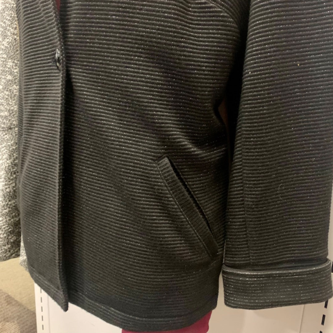 Chico's, Jackets, Large Black/Silver