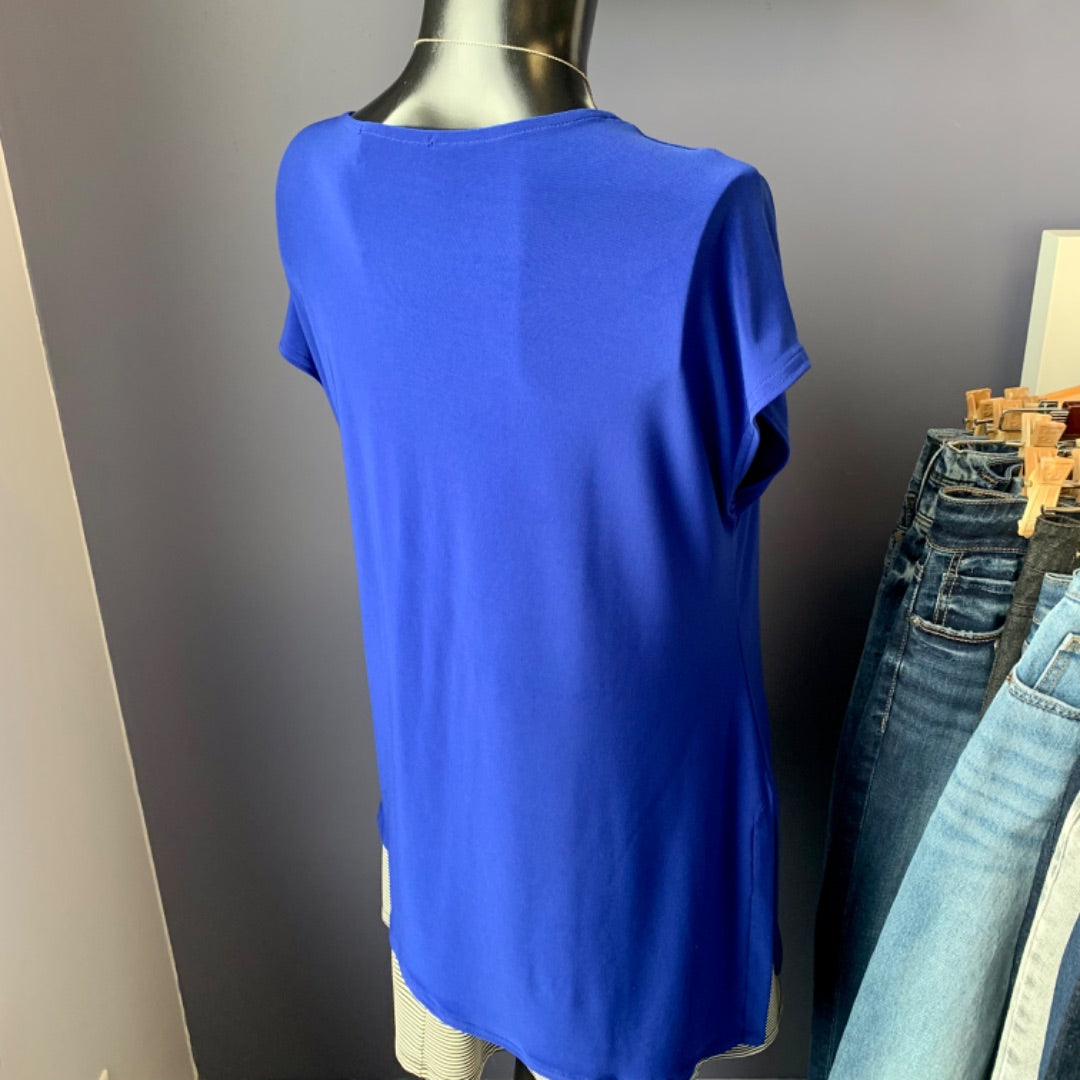 Sympli, Top Sleeveless, Size 10 Royal Blue