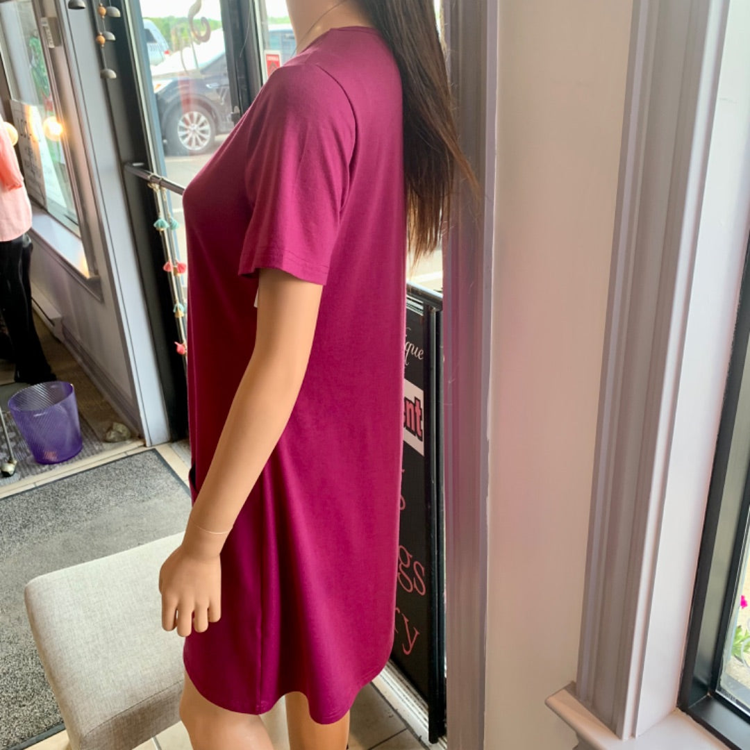 OfeefaN, Dresses, Small Cerise
