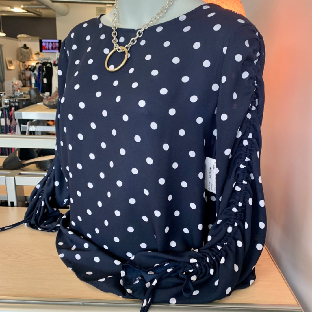 Suzy Shier, Tops, Large Navy White