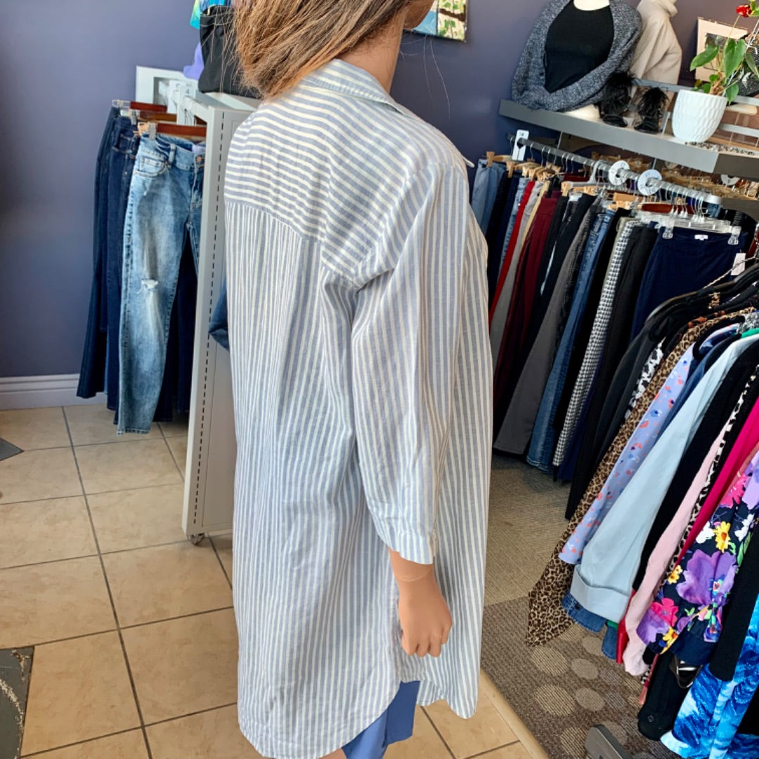 Eileen Fisher, Dresses, Small Blue Beige