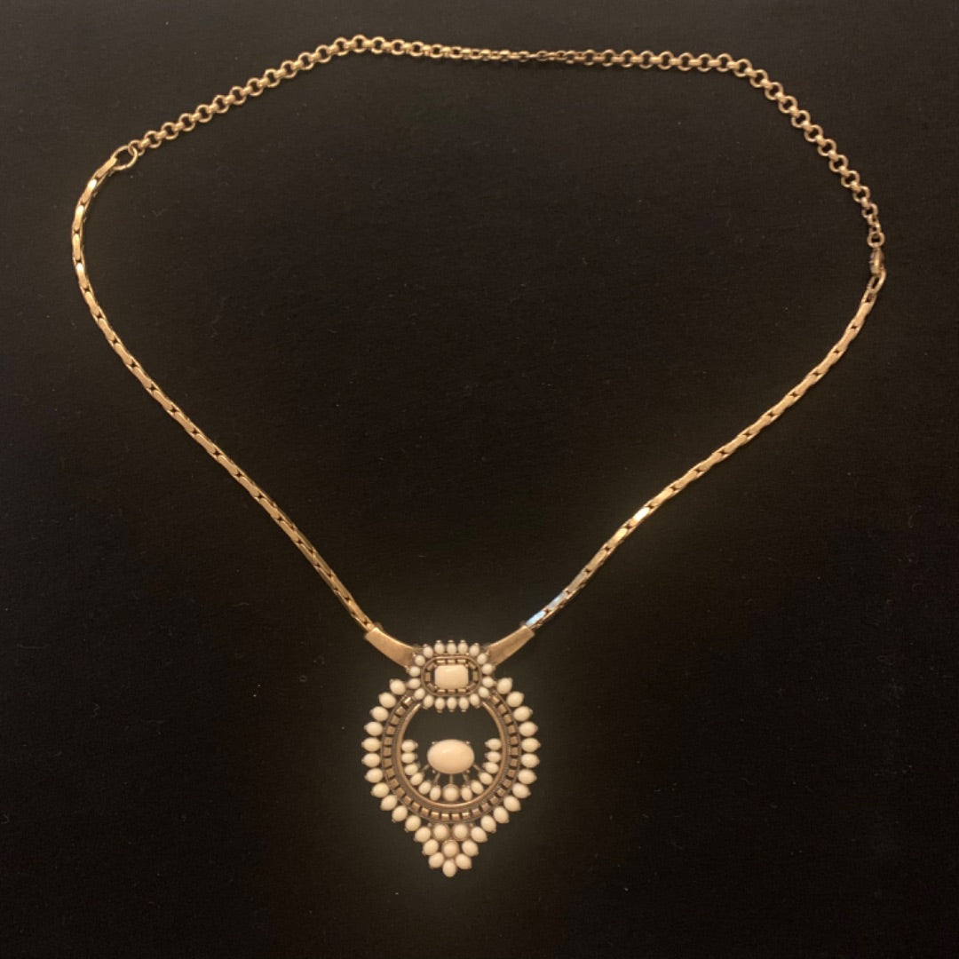 Havana Necklace 3 piece, Large, Gold colour, Eggshell