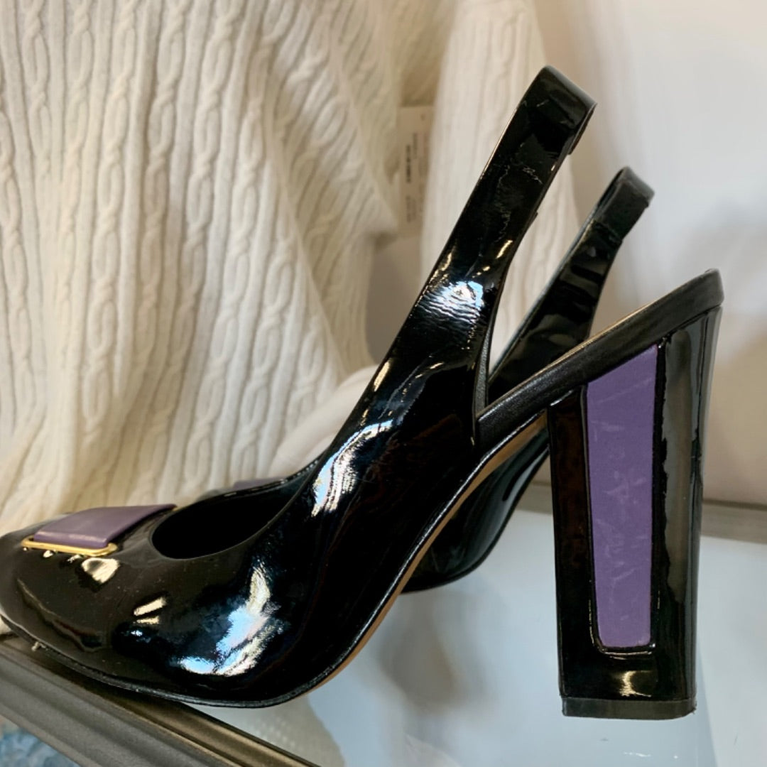 Vince Camuto, Size 8 Black Purple