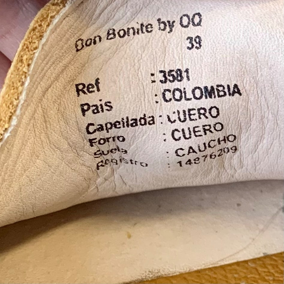 Bon Bonite, Footwear, Size 9 (39) Mustard