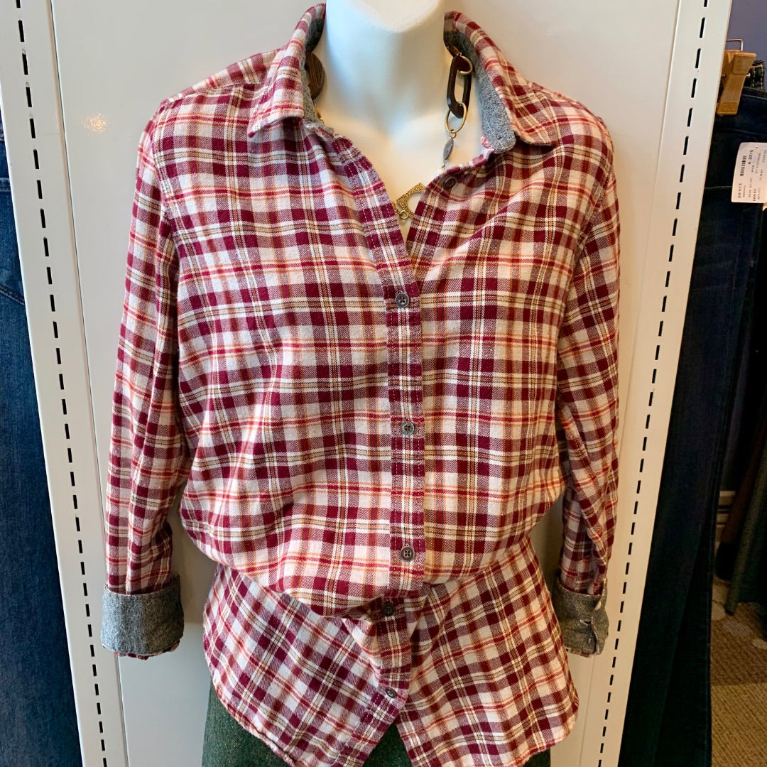 Roots, Blouses, Small Reds plaid