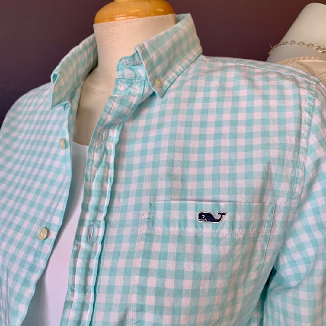 Vineyard Vines, Blouses, XSmall Teal