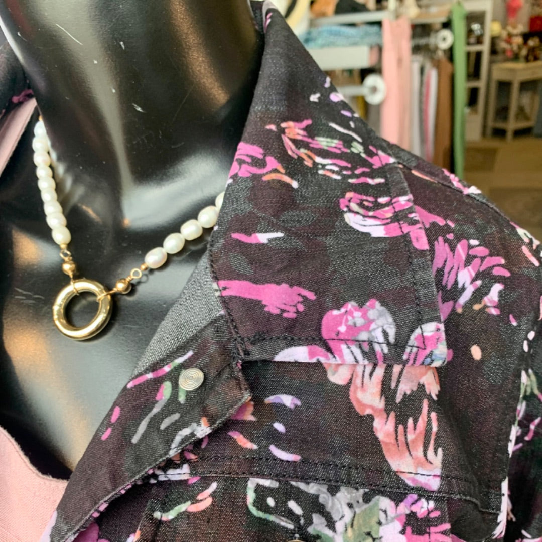 Tribal, Jackets, Small Black Purple