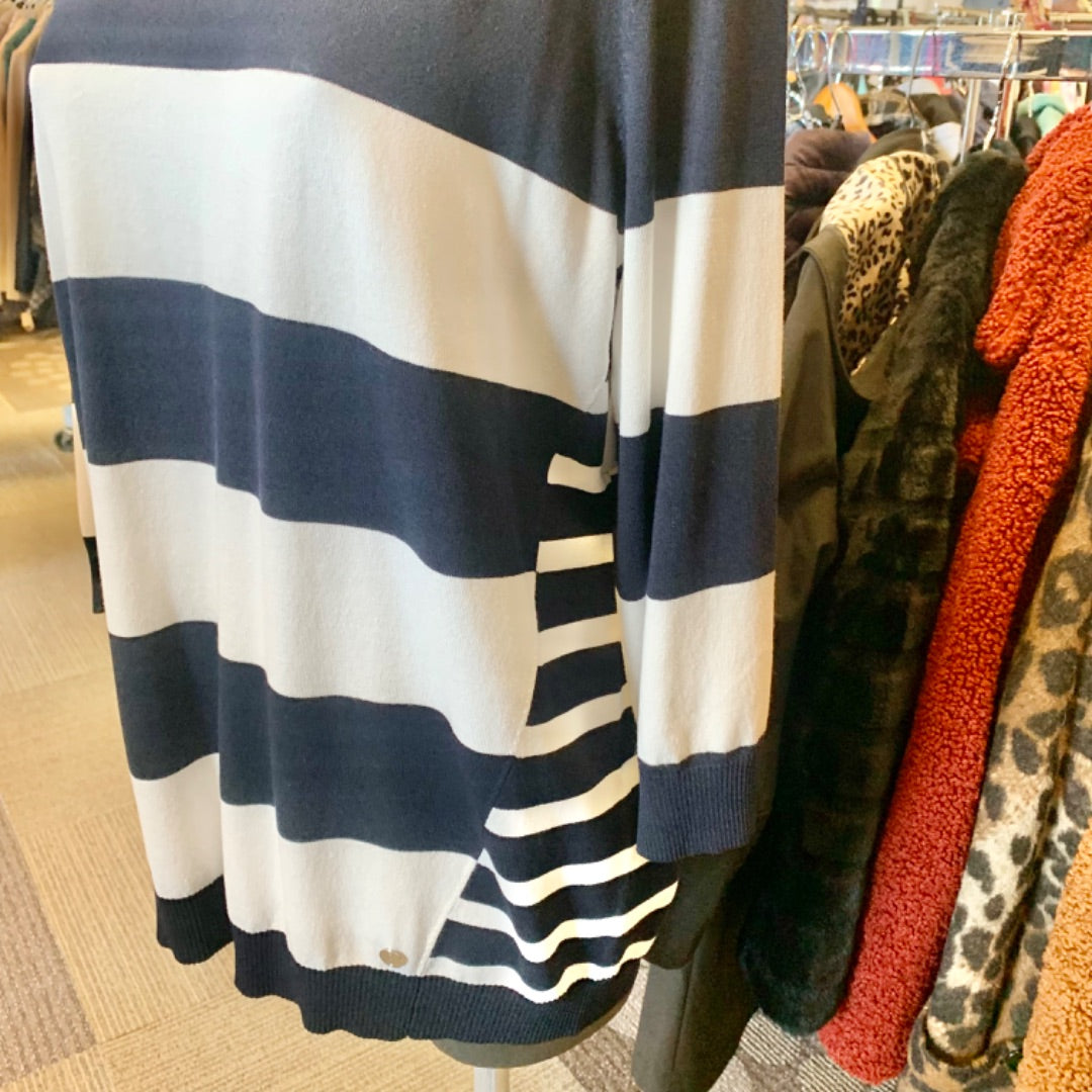 Joseph Ribkoff, Tops, XLarge White Navy