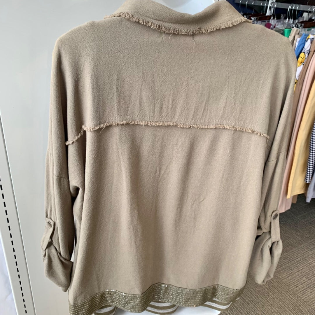 Alina's Exclusives, Jackets, Medium Khaki