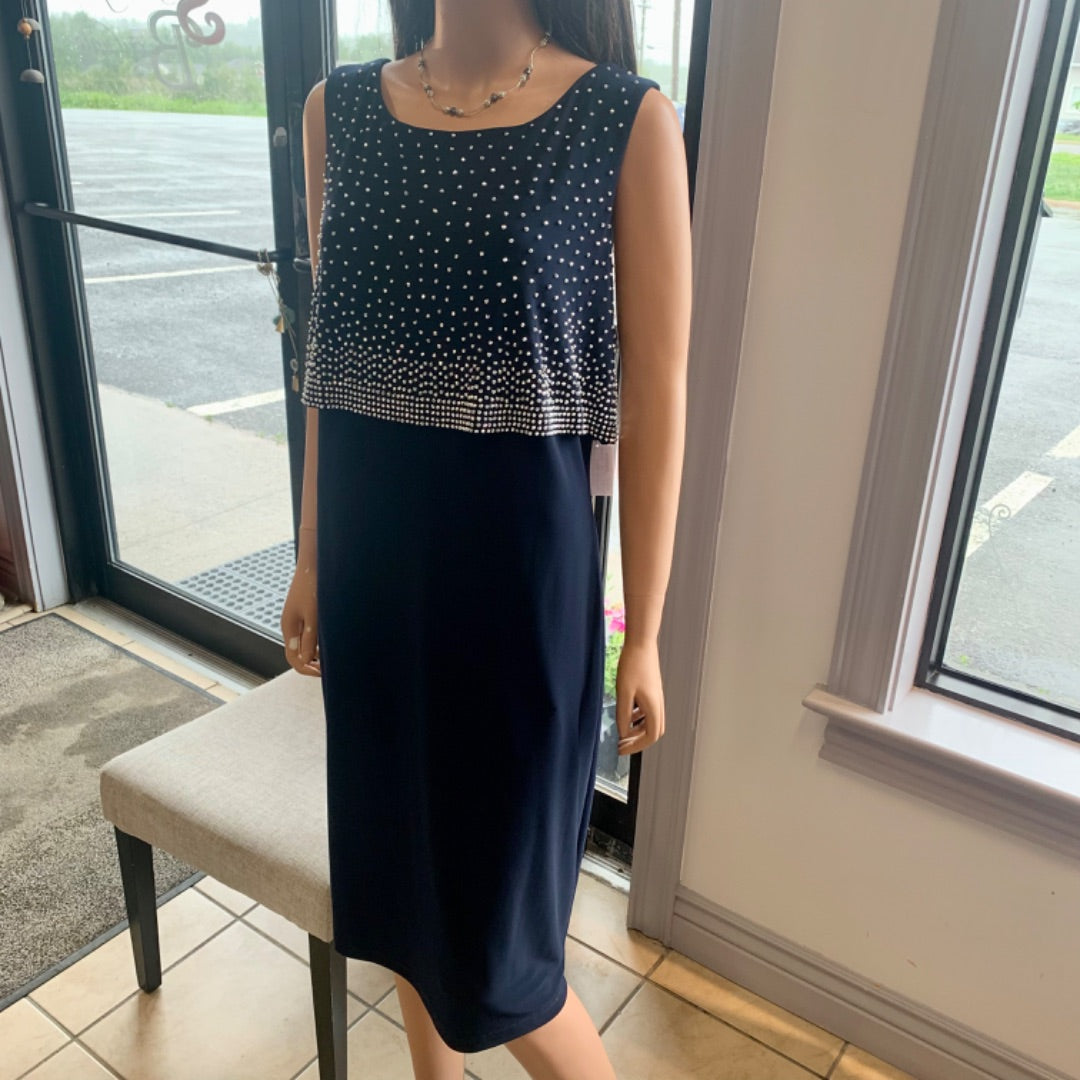 Joseph Ribkoff, Dresses, Size 16 Indigo with shiny stones