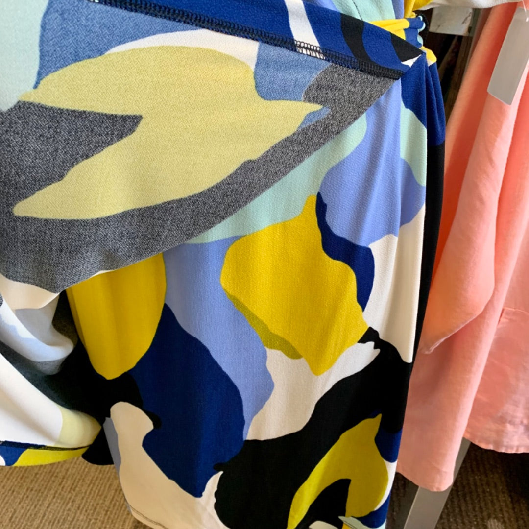 Nine West, Dresses, XXLarge Blues Yellow Black
