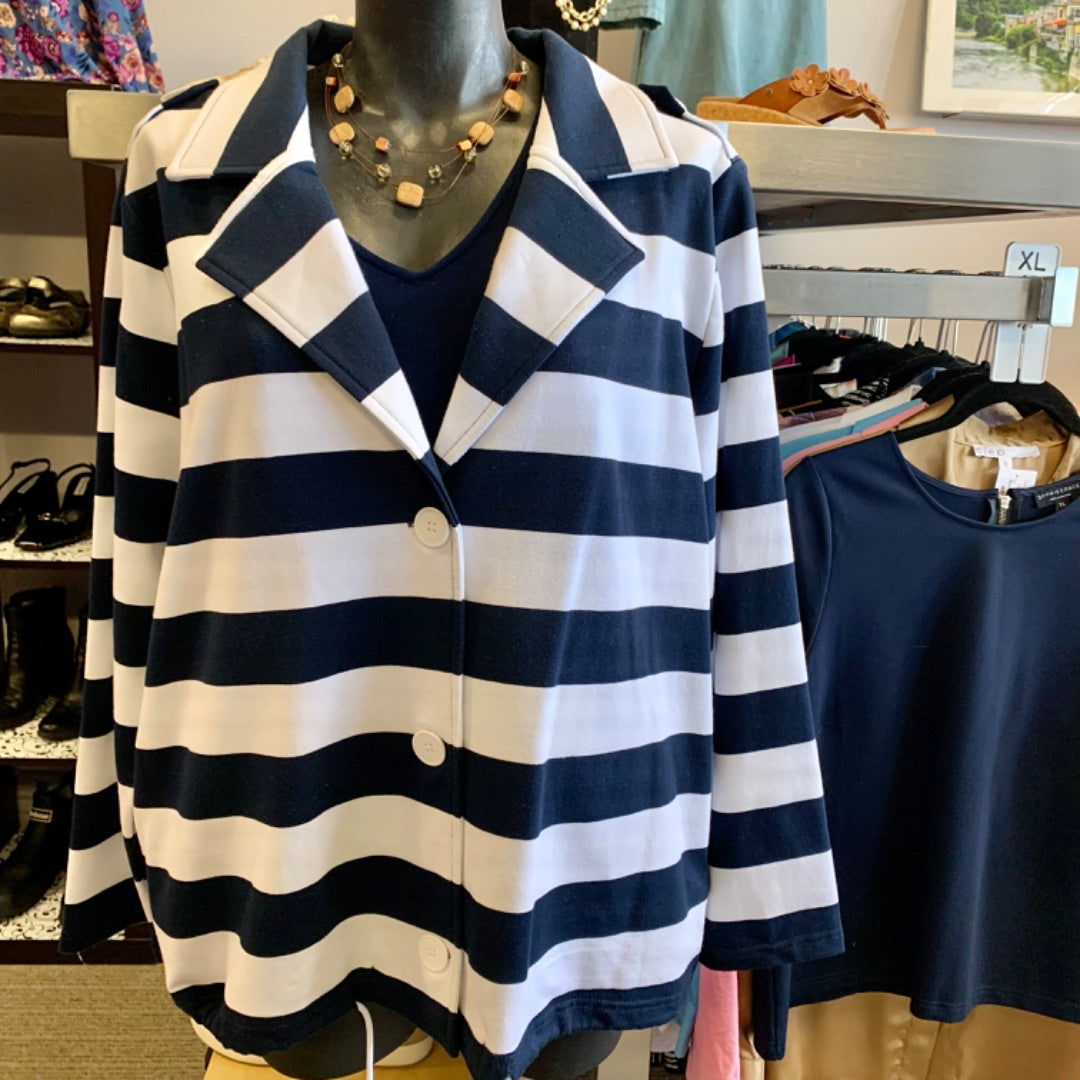Kleio, Jackets, XXLarge Navy White