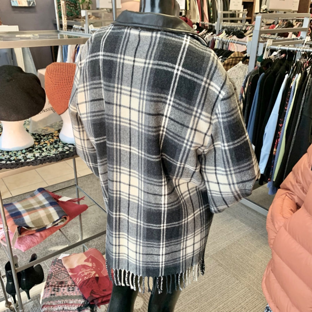 Karolyne, Jackets, Size 8 - Petite Black Beige Grey