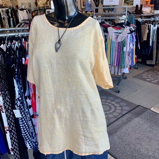Flax, Tops, Medium Yellow