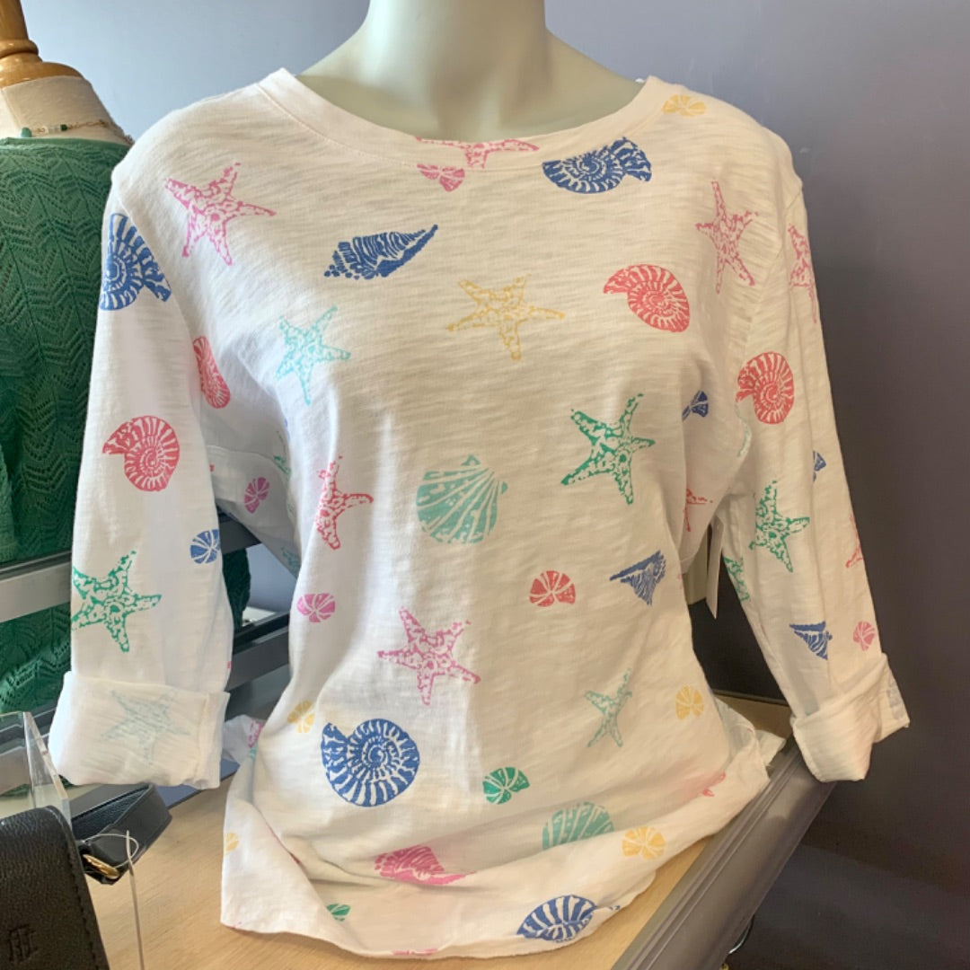Escape by Habitat, Tops, Medium Multi on white