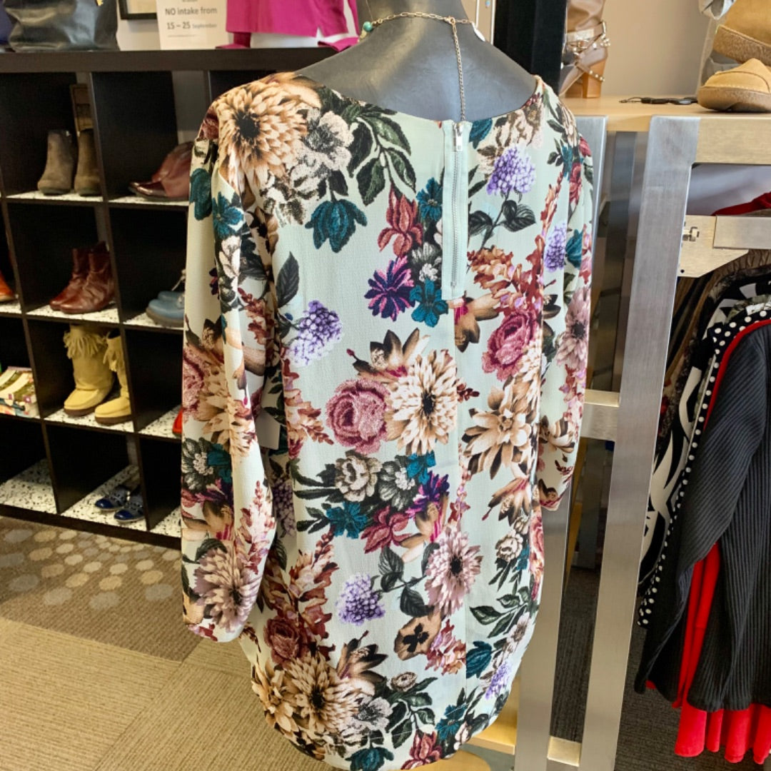 Cleo Floral, XLarge Green Pink Multi