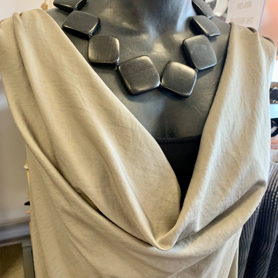 Nicole Waterfall neck, XLarge Grey/Taupe