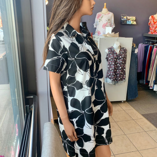 Tribal, Dresses, Small Black White