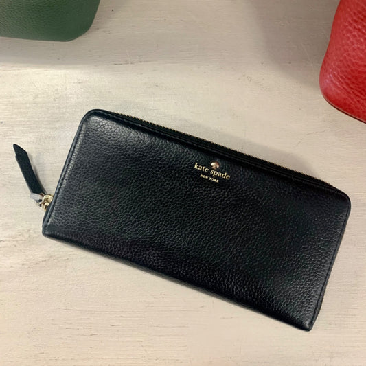 Leather wallet, Large Black