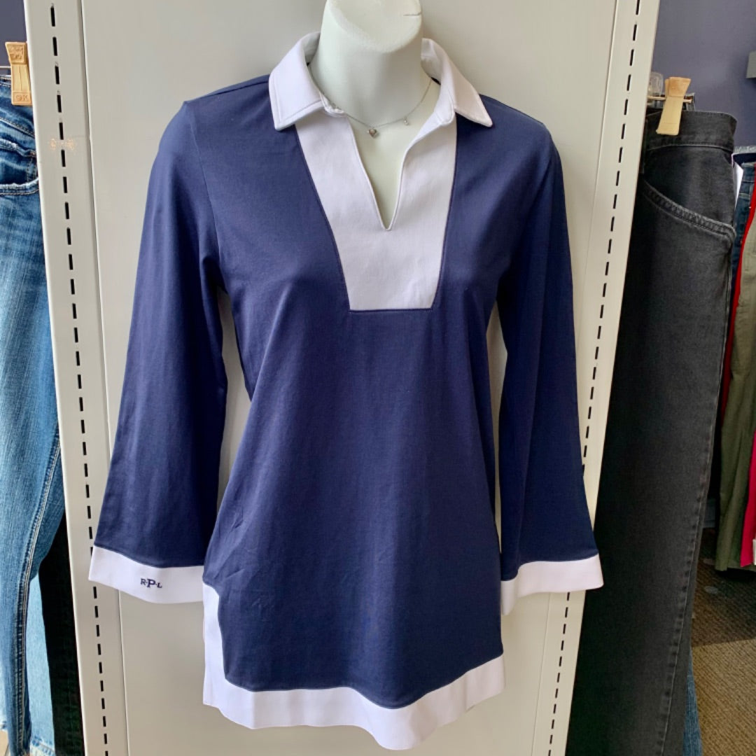 Ralph Lauren, Tops, Small Navy White