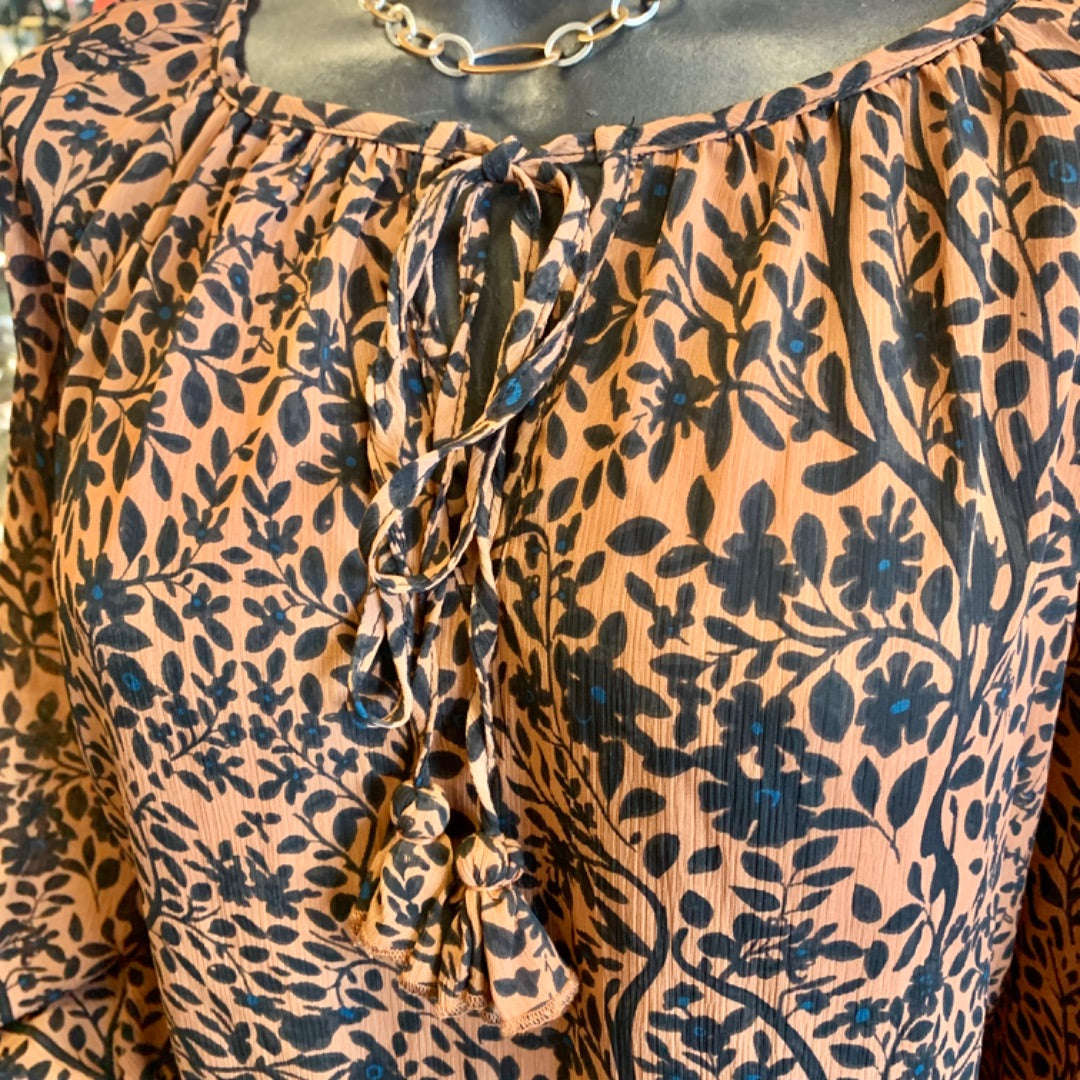 Ricki's, Tops, Large Nutmeg/Black