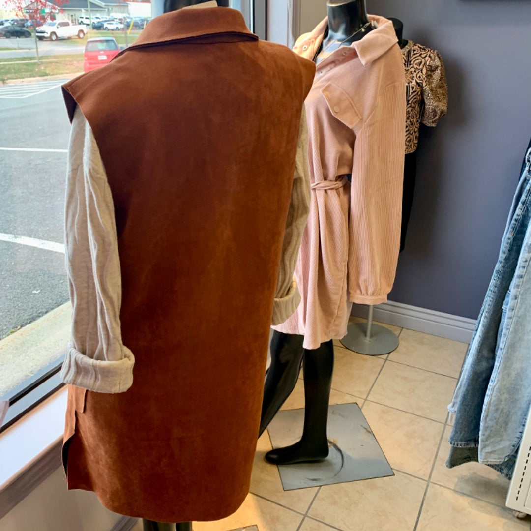 Solitaire, Tops, Medium Brown